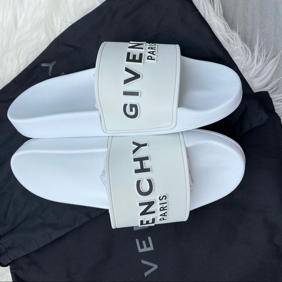 Givenchy White Pool Slides - Picture 3 of 7